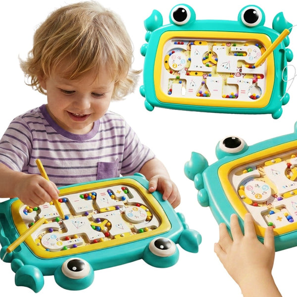 WOOPIE Tablica Magnetyczna Montessori Labirynt Krab Turkusowa