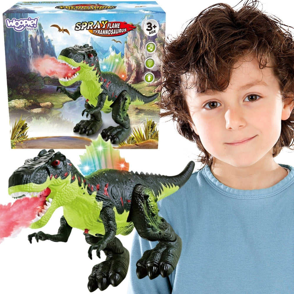 WOOPIE Chodzący Dinozaur Tyrannosaurus Rex Efekty Świetlne i Dźwiękowe