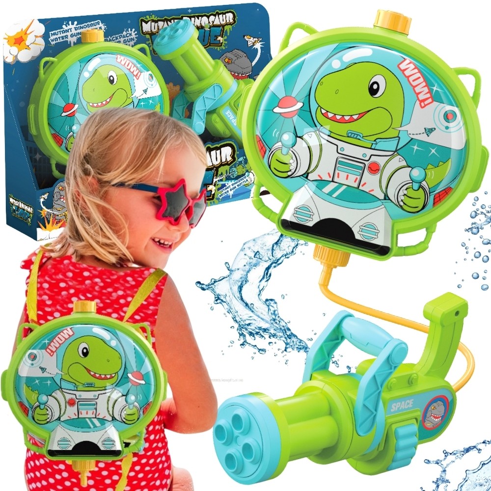 WOOPIE Pistolet na Wodę z Plecakiem Dino