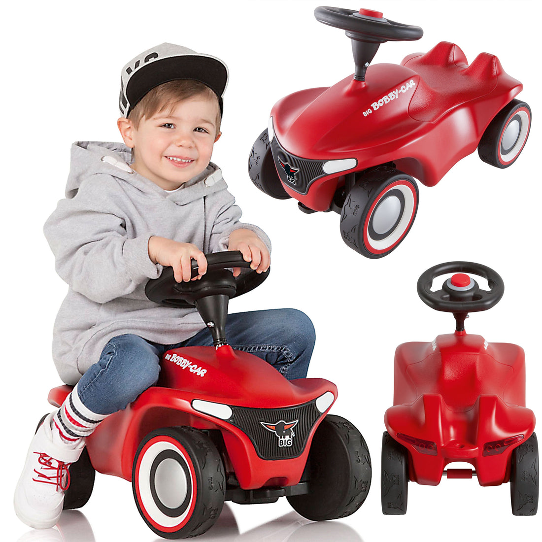 BIG Czerwony jeździk Bobby Car Neo Red