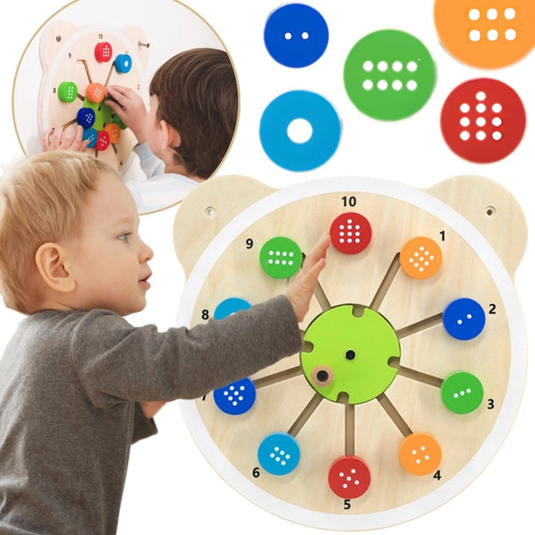 VIGA Drewniana Tablica Dopasuj Cyferki Certyfikat FSC Montessori