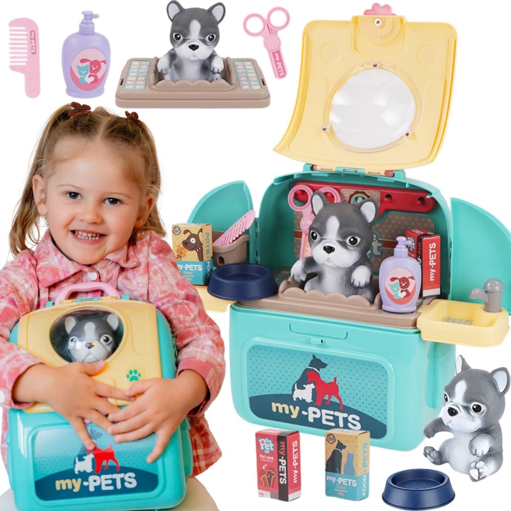 WOOPIE Pies Przenośny Salon Piękności 2w1 w Plecaku Transporter