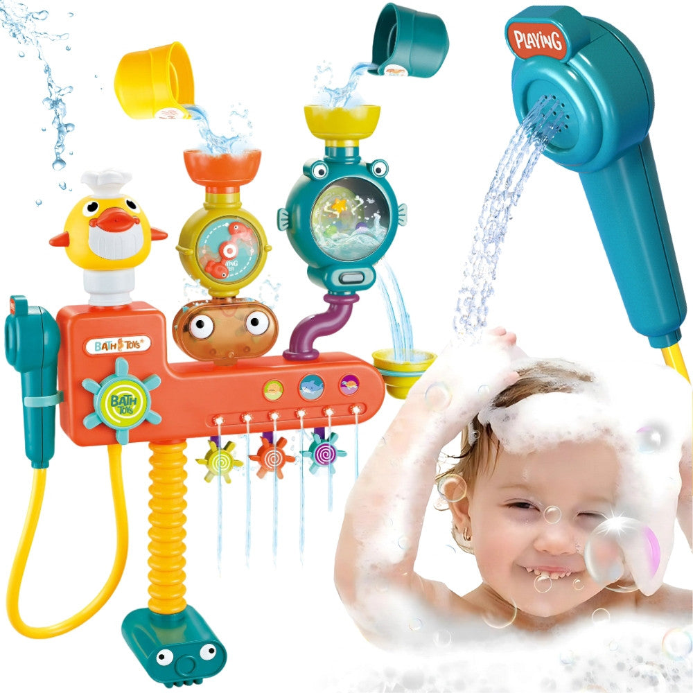 WOOPIE BABY Zabawka do Kąpieli Kranik Prysznic Fontanna Przelewowa Kaczuszka